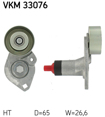 Belt Tensioner, V-ribbed belt - VKM 33076 SKF